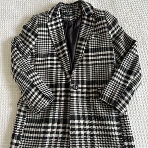 Houndstooth long Blazer From ASOS